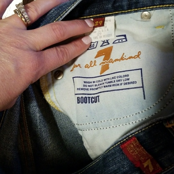 7 for all mankind jeans size 29 inseam 30 inches - Picture 3 of 4